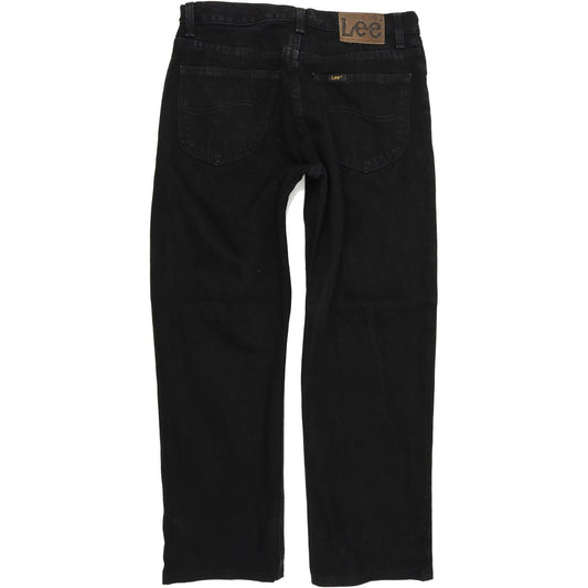 Lee Men Black Straight Regular Jeans W32 L28