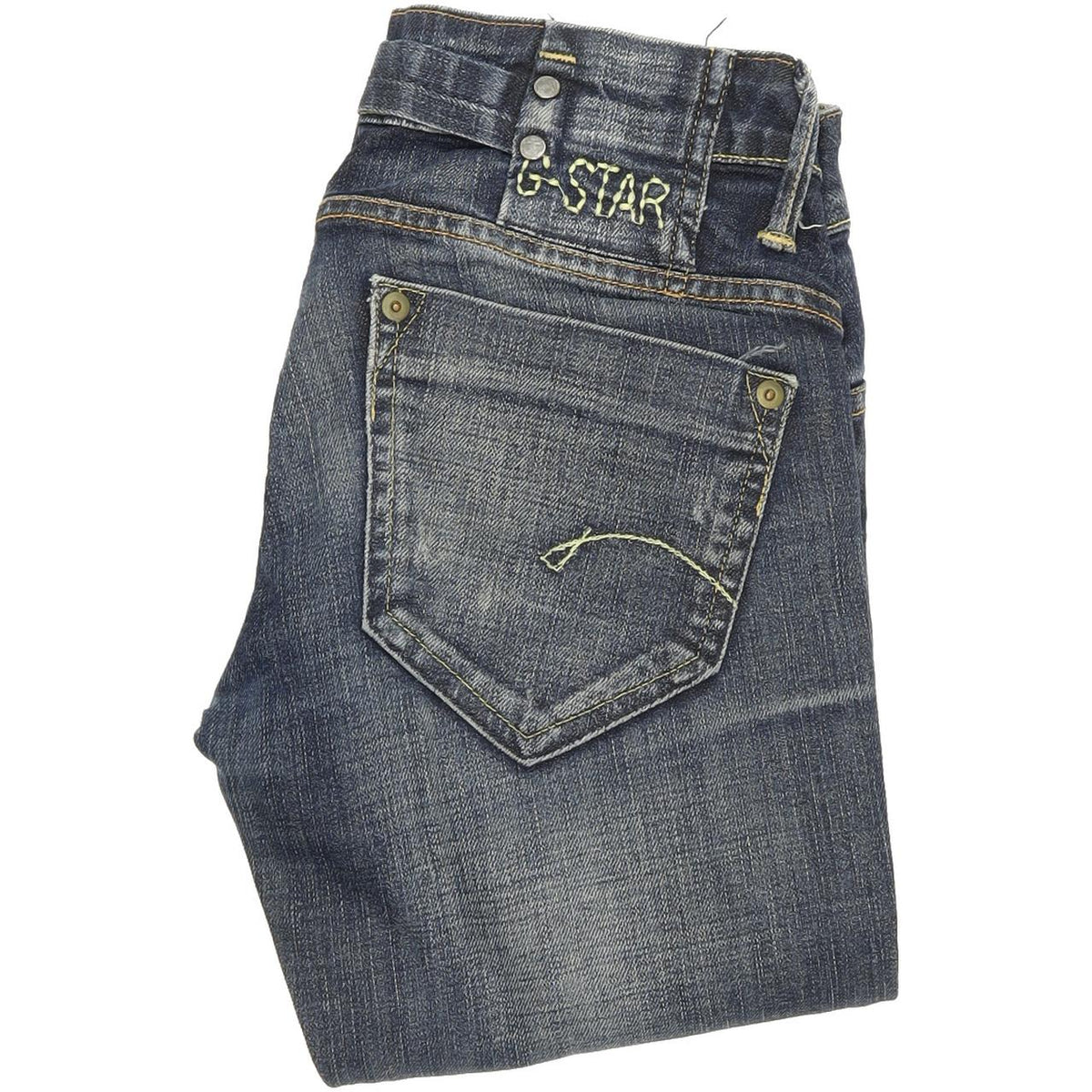 G-Star Women Blue Skinny Slim Stretch Jeans W27 L29