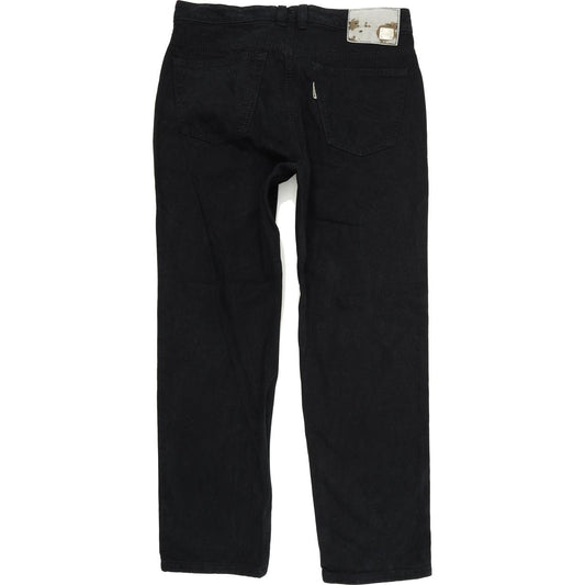 Joker Double Saddle Stitched Men Black Straight Regular Jeans W35 L30