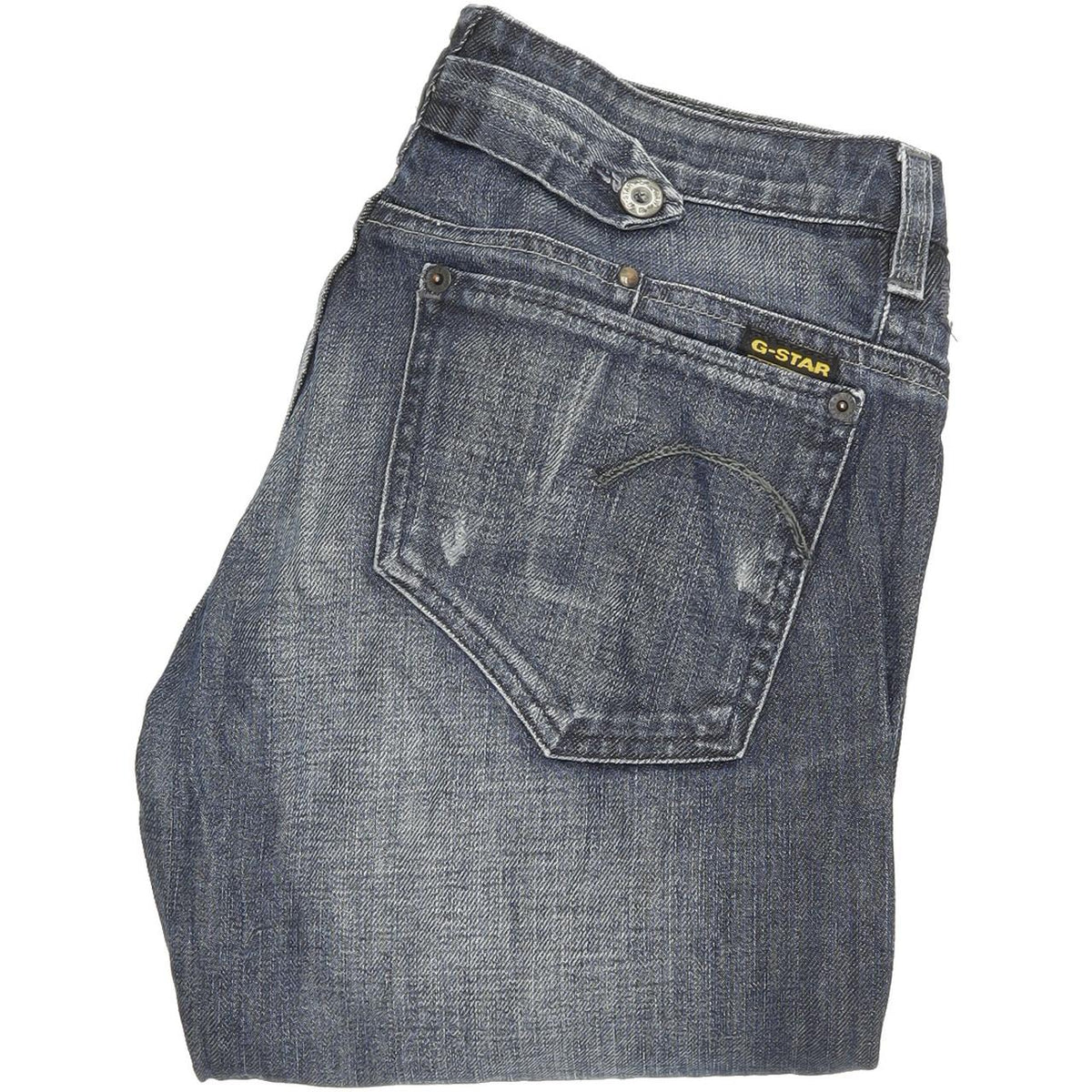 G-Star Women Blue Straight Regular Jeans W30 L30