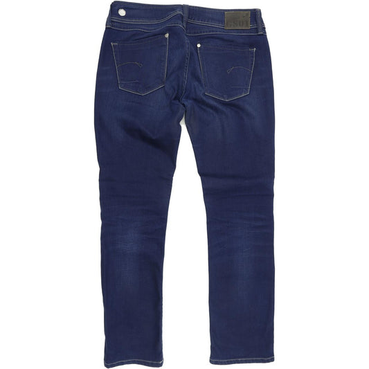 G-Star Ford Women Blue Straight Regular Stretch Jeans W32 L30