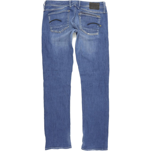 G-Star Attacc Women Blue Straight Regular Stretch Jeans W31 L32