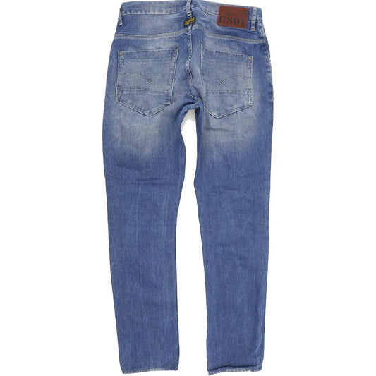 G-Star New Radar Men Blue Straight Slim Jeans W32 L30