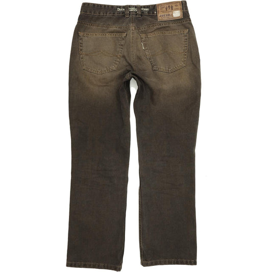 Joker Three Famous Tailors Men Brown Straight Regular Jeans W33 L30