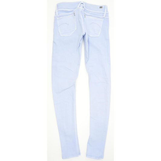 G-Star Lynn Coj Women Blue Skinny Slim Stretch Jeans W26 L32