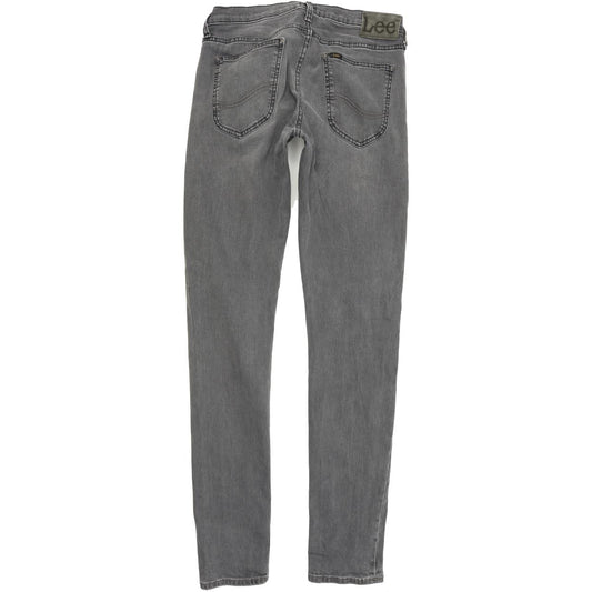 Lee Luke Men Grey Skinny Slim Stretch Jeans W30 L34