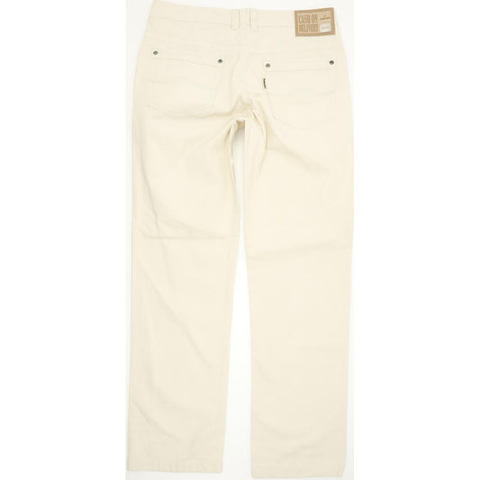 Joker Cash on Delivery Men Beige Straight Regular Jeans W35 L34