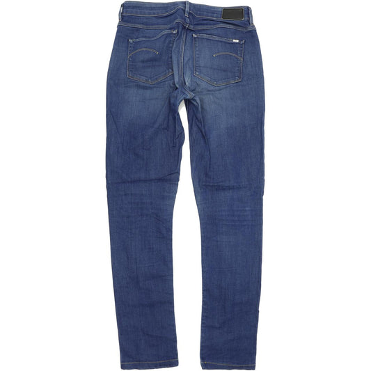 G-Star 3301 Contour Women Blue Straight Regular Stretch Jeans W28 L31