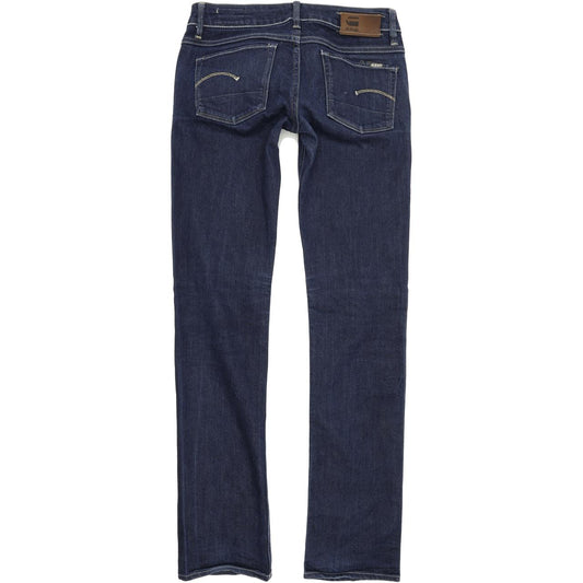 G-Star 3301 Women Blue Straight Regular Stretch Jeans W27 L32