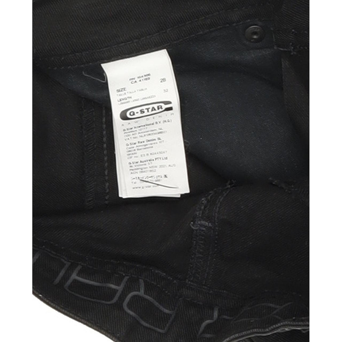 G-Star Sony Snap Women Black Skinny Slim Stretch Jeans W28 L32