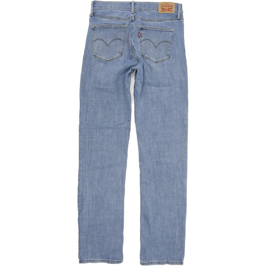 Levi's Slimming Women Blue Straight Slim Stretch Jeans W29 L32