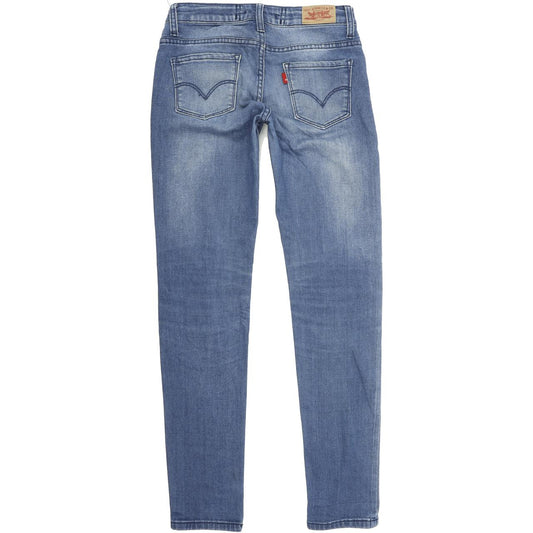 Levi's 712 Kids Women Blue Skinny Slim Stretch Jeans W24 L30