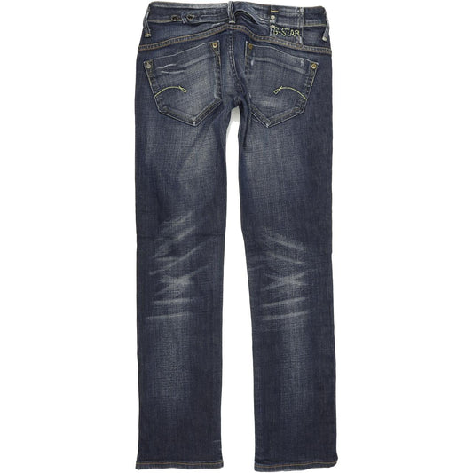 G-Star Midge Women Blue Straight Regular Stretch Jeans W29 L32