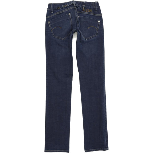 G-Star Midge Women Blue Straight Regular Stretch Jeans W25 L32