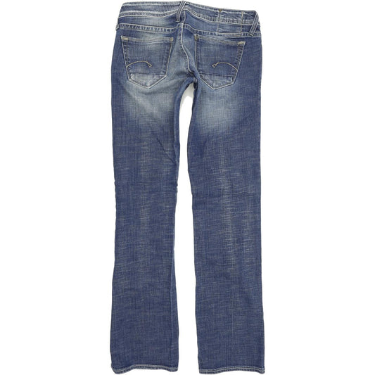 G-Star Core Custom Women Blue Bootcut Regular Stretch Jeans W28 L32