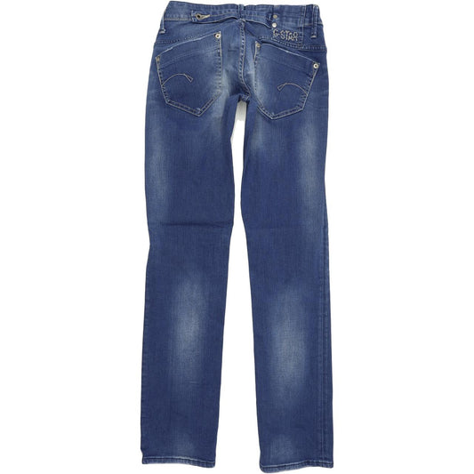 G-Star Midge Women Blue Straight Regular Stretch Jeans W27 L32