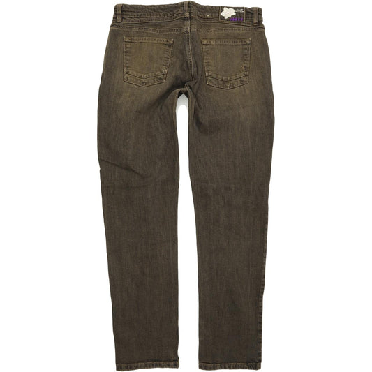 Joker Women Brown Straight Slim Stretch Jeans W32 L32
