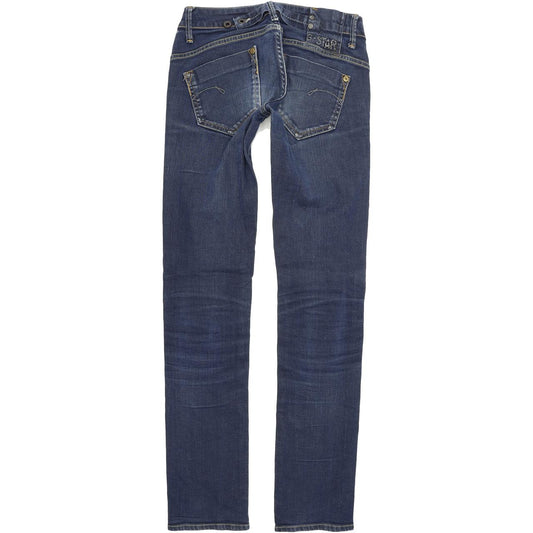 G-Star Midge Women Blue Straight Regular Stretch Jeans W26 L32
