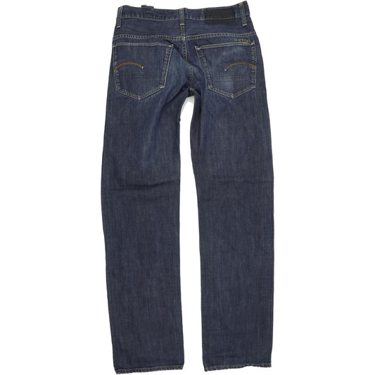 G-Star 3301 Men Blue Straight Loose Jeans W31 L35
