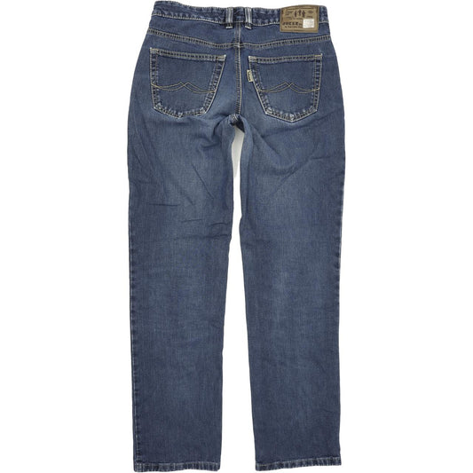 Joker Double Saddle Stitched Men Blue Straight Regular Jeans W33 L34