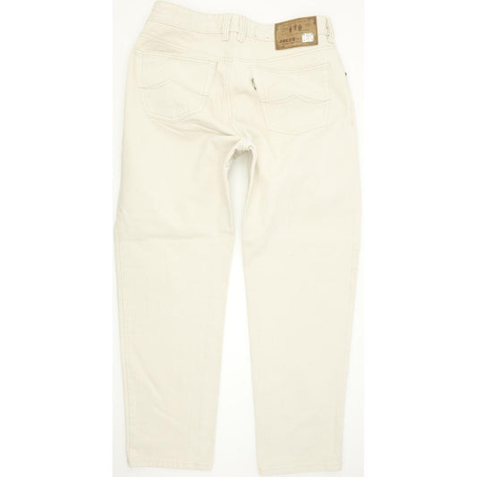 Joker Three Famous Tailors Men Beige Straight Regular Jeans W34 L30