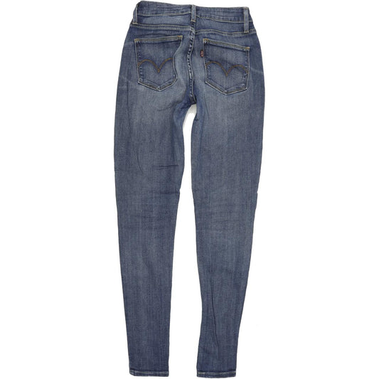 Levi's Leggings Women Blue Skinny Slim Stretch Jeans W25 L30