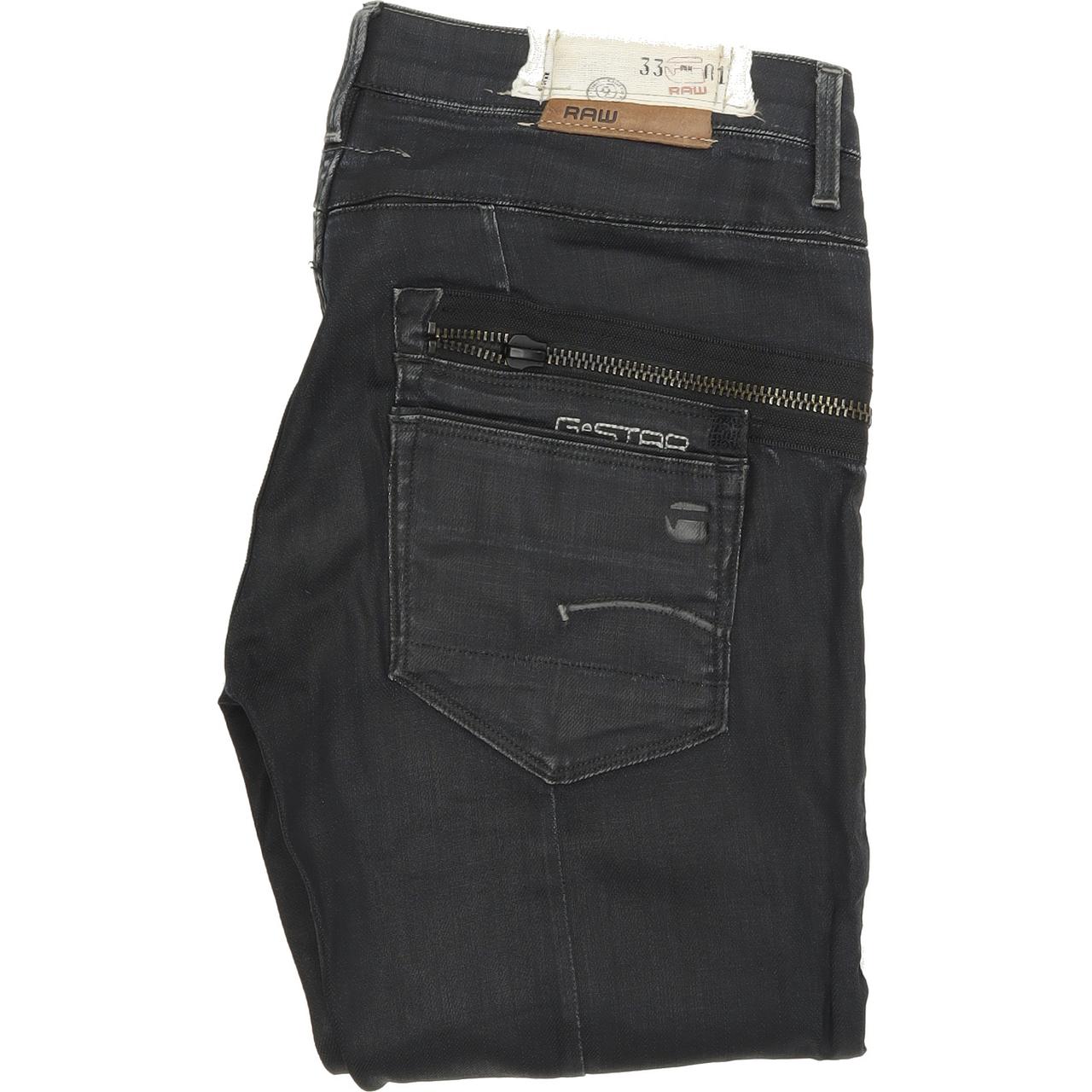 G-Star Women Blue Straight Regular Stretch Jeans W30 L31