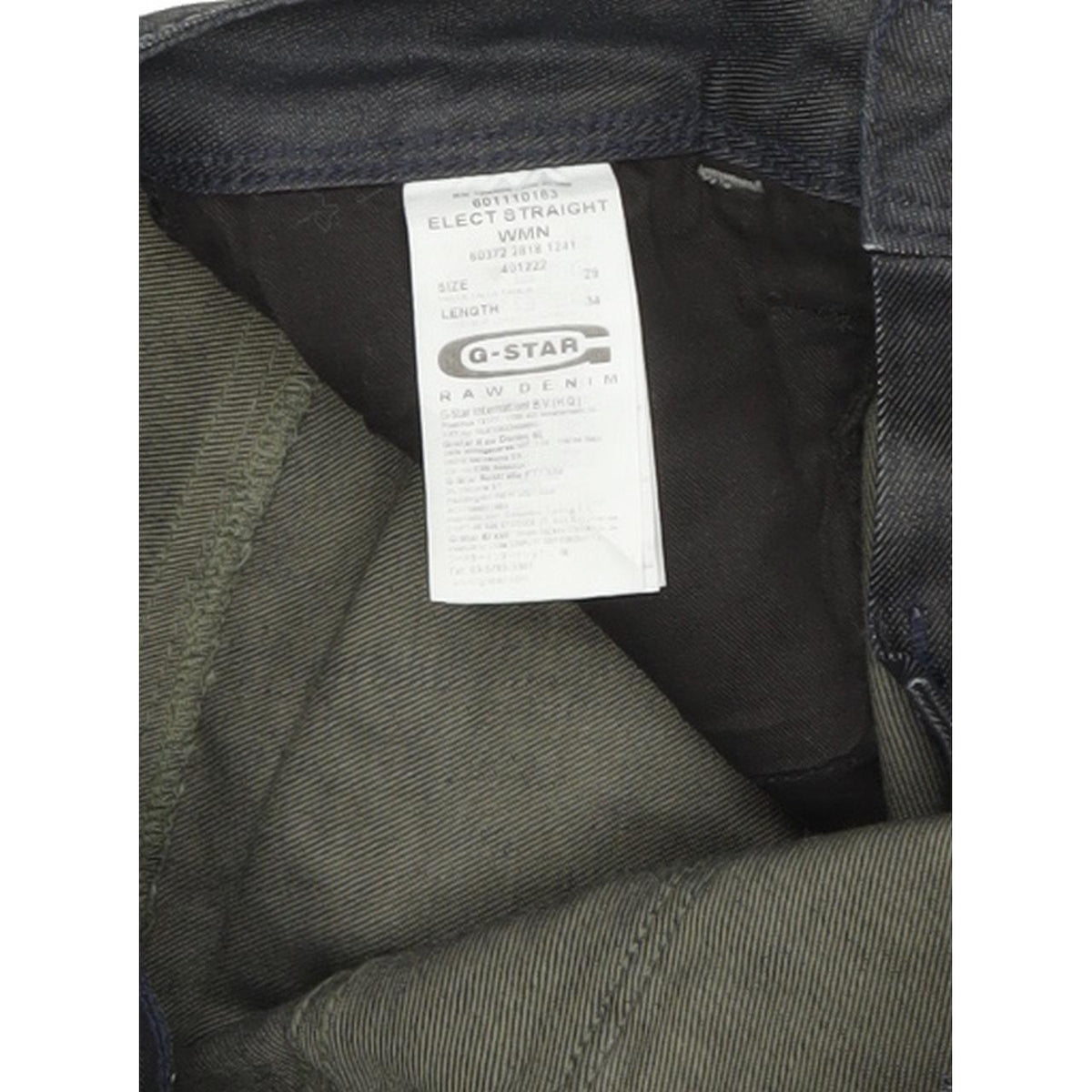 Wrangler Elect Women Blue Straight Regular Stretch Jeans W29 L34