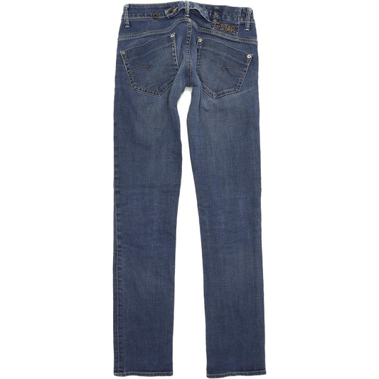 G-Star Midge Women Blue Straight Regular Stretch Jeans W26 L33