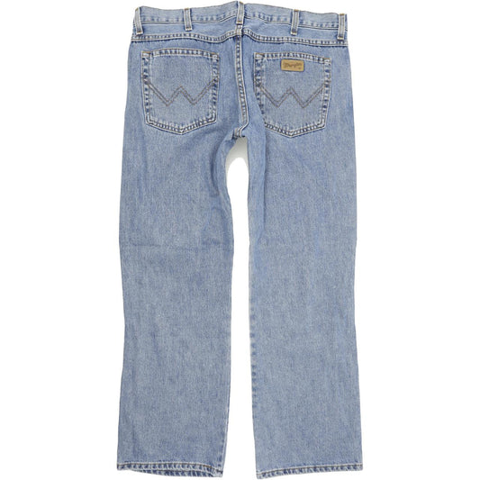 Wrangler Men Blue Straight Regular Jeans W36 L32