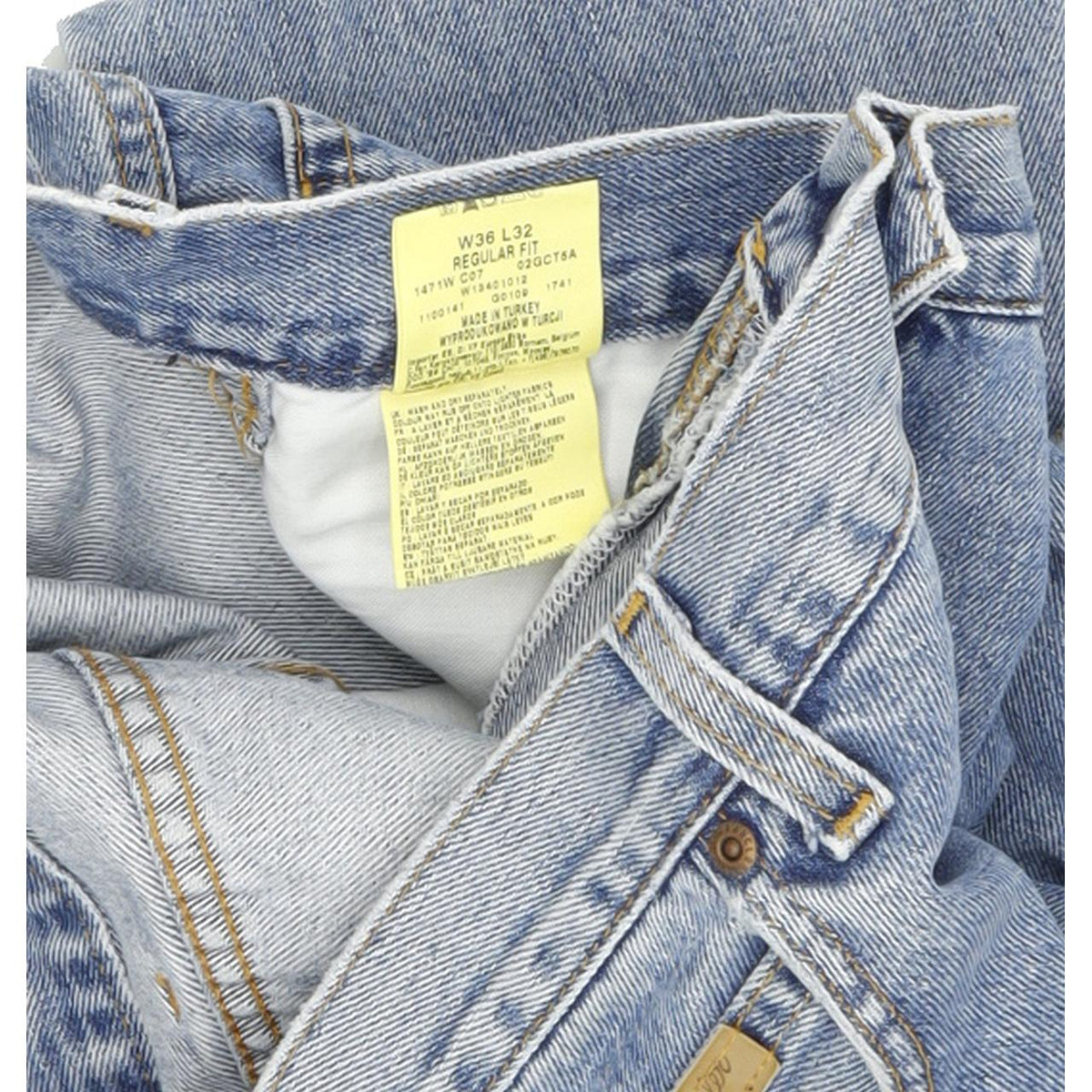 Wrangler Men Blue Straight Regular Jeans W36 L32