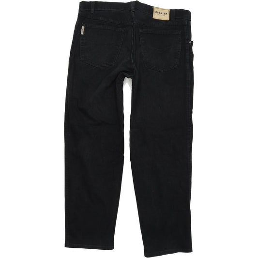 Pioneer Men Black Straight Regular Stretch Jeans W38 L30