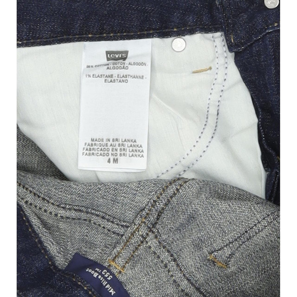 Levi's 553 Women Blue Bootcut Regular Stretch Jeans W28 L32