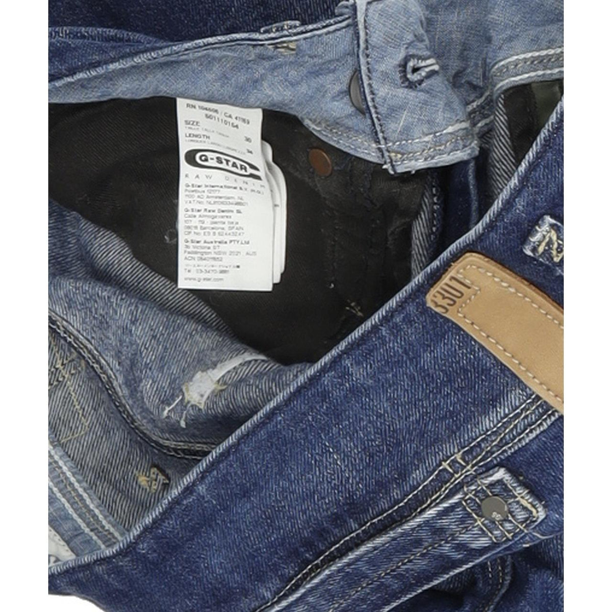 G-Star Cube Women Blue Skinny Slim Stretch Jeans W30 L34