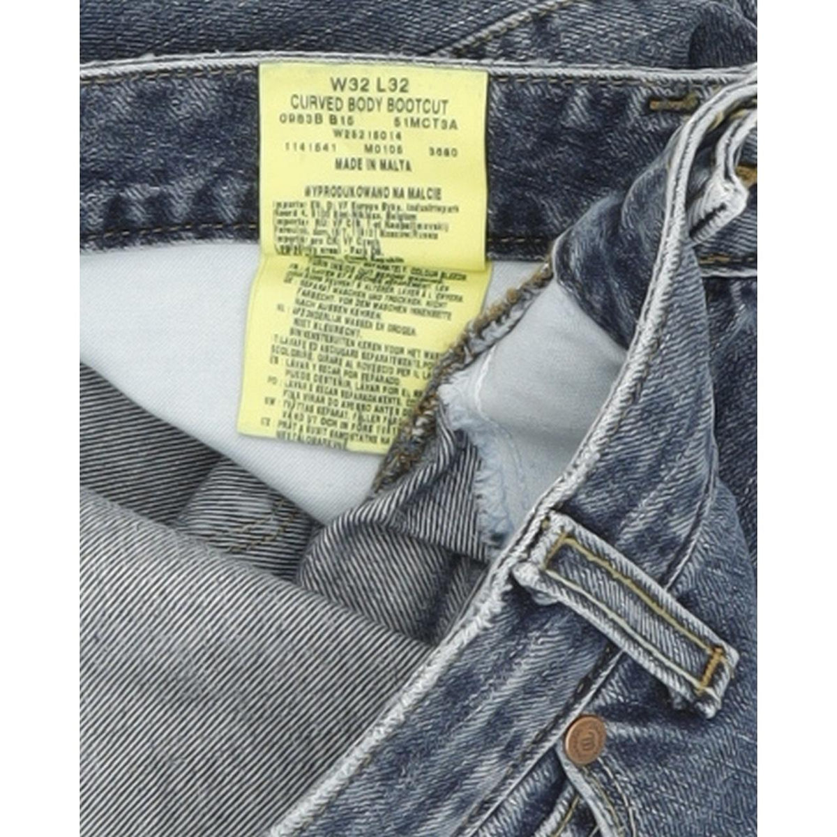 Wrangler Men Blue Straight Regular Jeans W32 L32