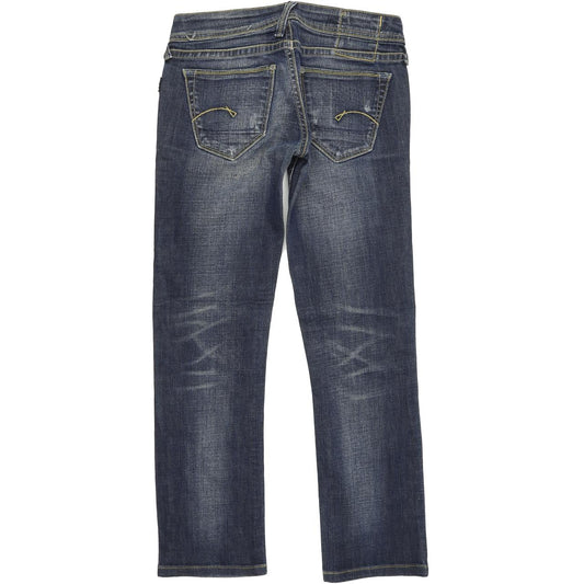 G-Star Core Women Blue Straight Regular Stretch Jeans W28 L28
