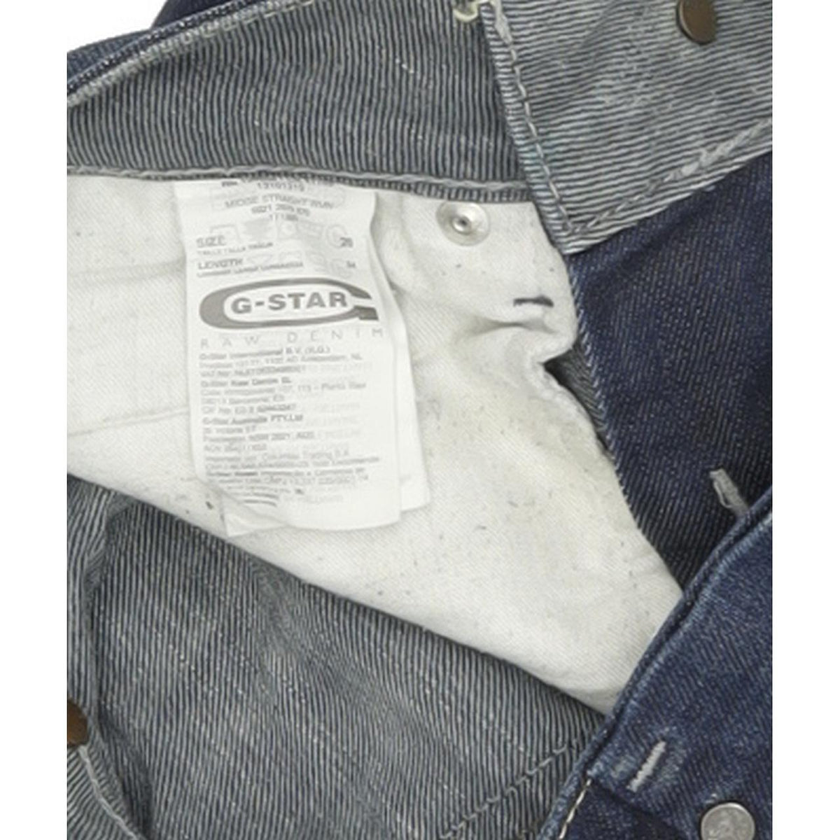 G-Star Midge Women Blue Straight Regular Stretch Jeans W26 L34