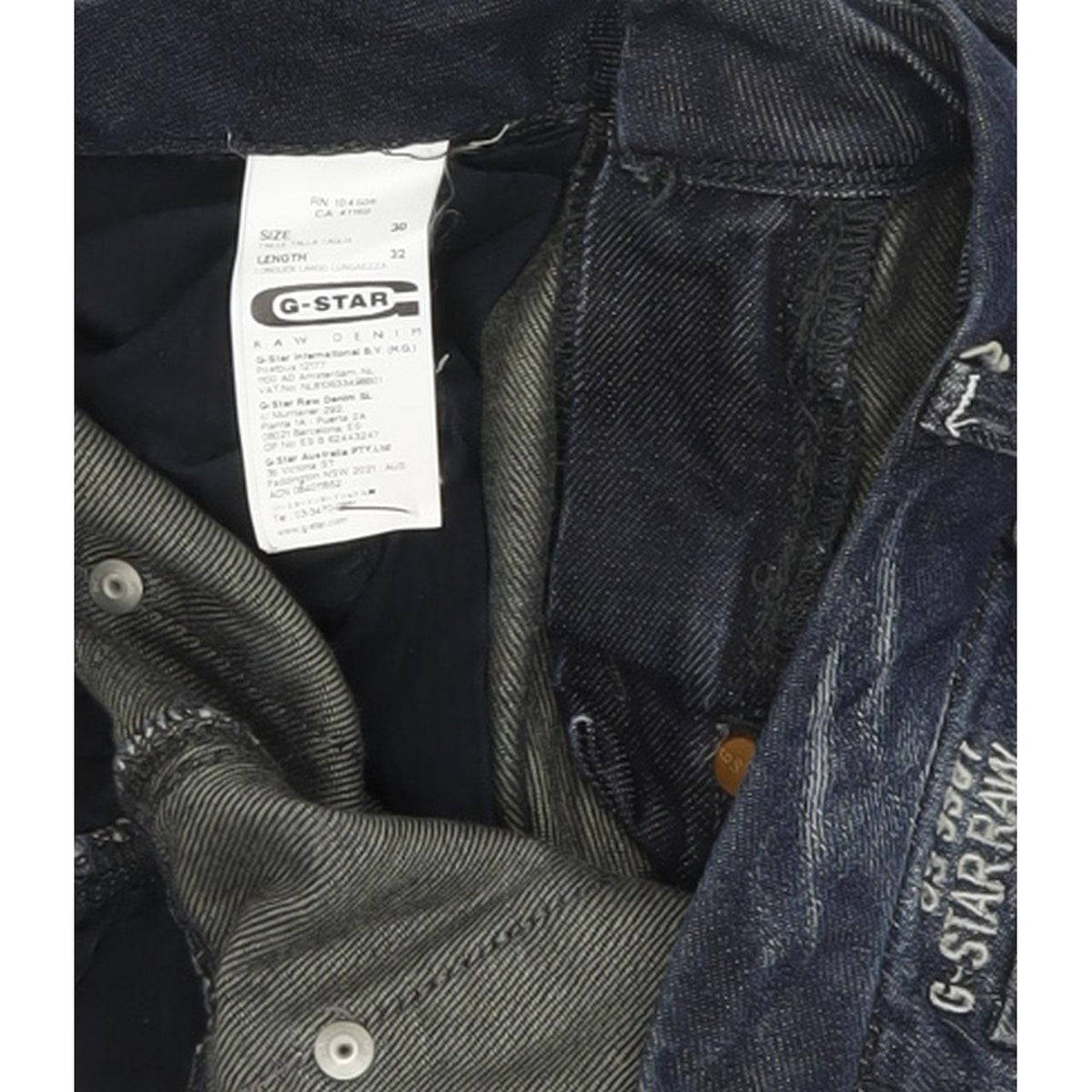 G-Star Hampton Women Blue Straight Slim Jeans W30 L32