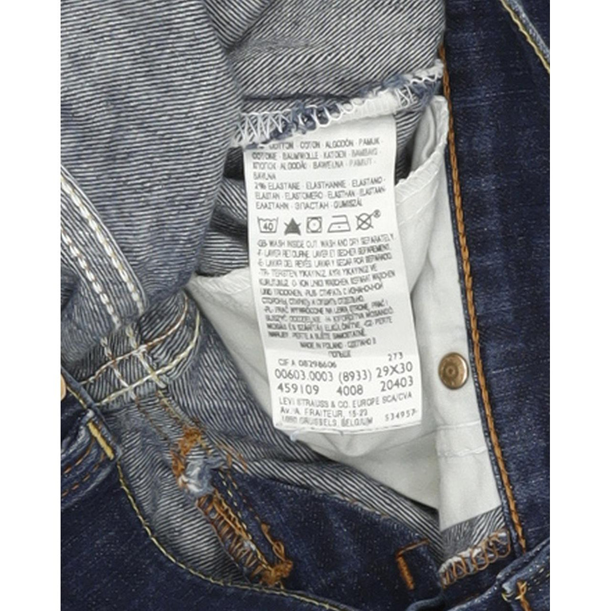 Levi's 603 Women Blue Skinny Slim Stretch Jeans W29 L30
