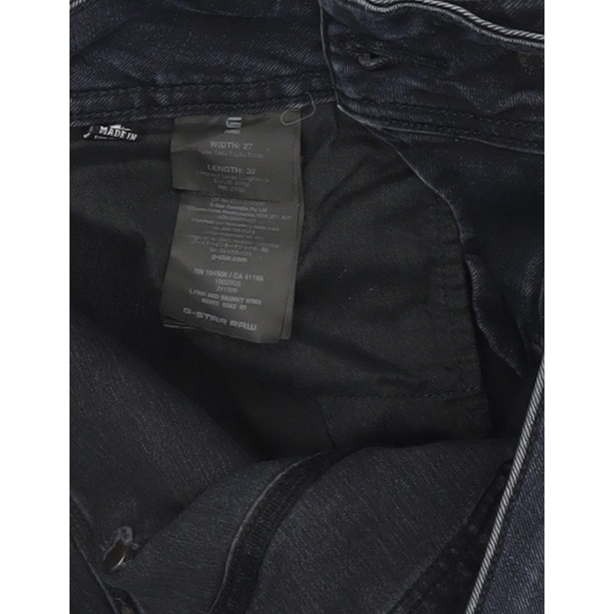 G-Star Lynn Mid Women Blue Skinny Slim Stretch Jeans W27 L32