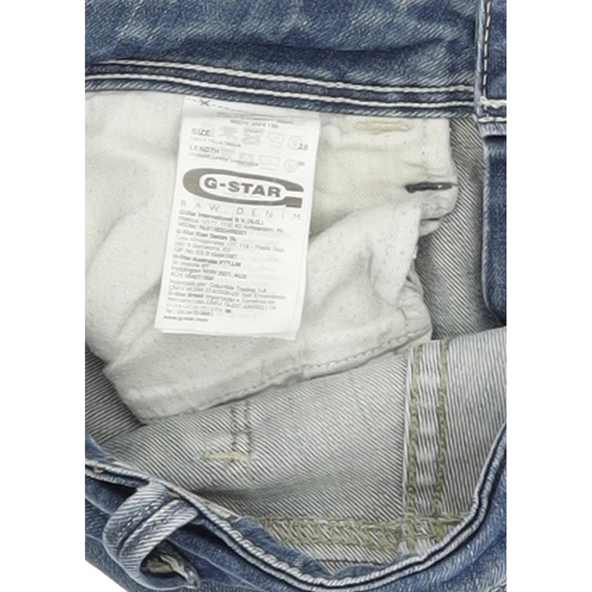 G-Star Elect Women Blue Straight Regular Stretch Jeans W28 L36