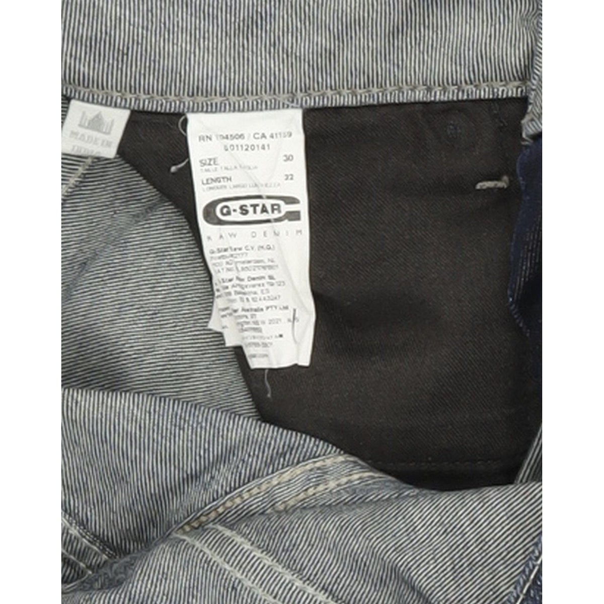 G-Star Midge Women Blue Straight Regular Stretch Jeans W30 L32