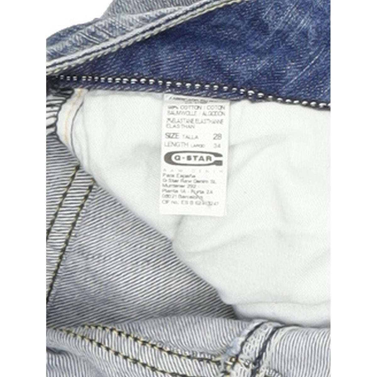 G-Star Midge Women Blue Straight Regular Stretch Jeans W28 L33