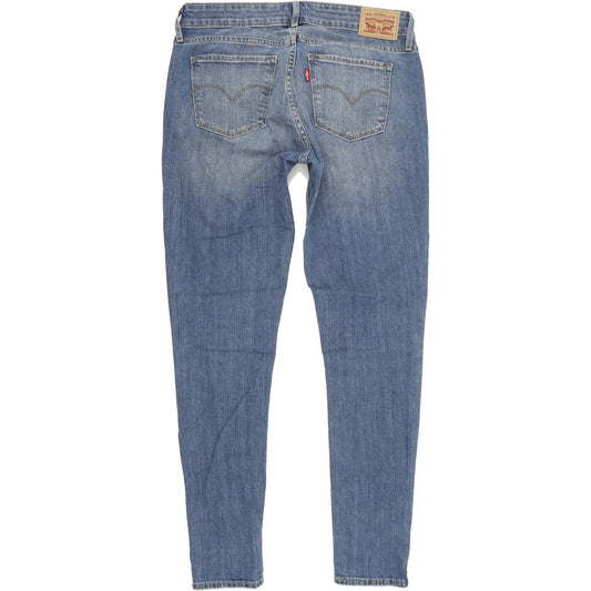 Levi's 711 Women Blue Skinny Slim Stretch Jeans W28 L30