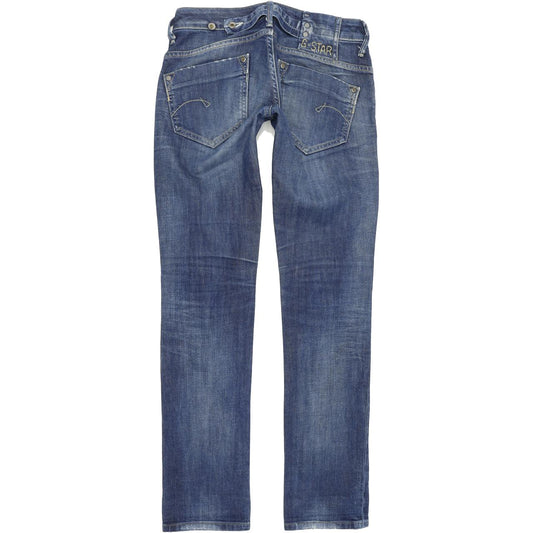 G-Star Midge Women Blue Straight Regular Stretch Jeans W26 L32
