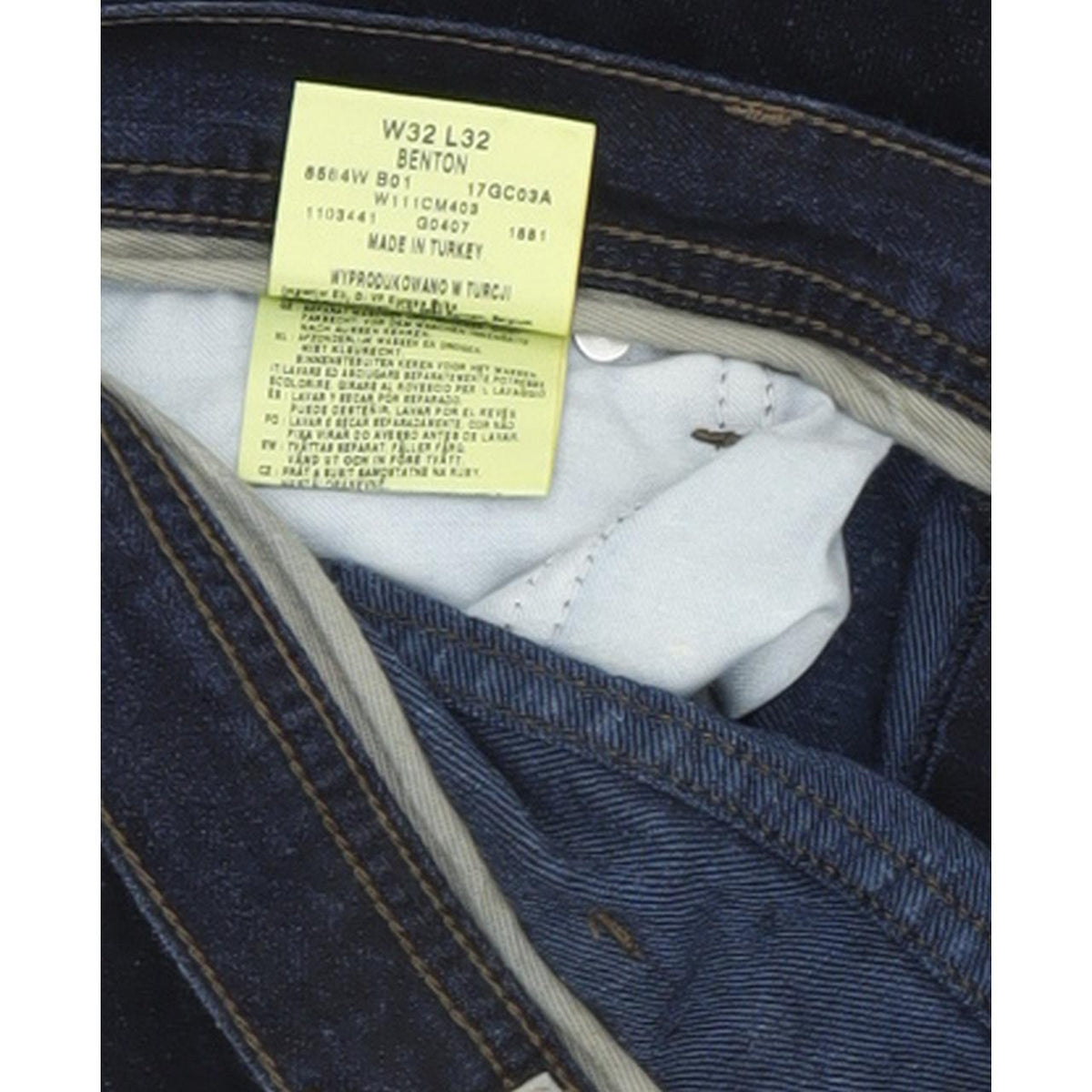 Wrangler Bentom Men Blue Straight Regular Jeans W32 L32