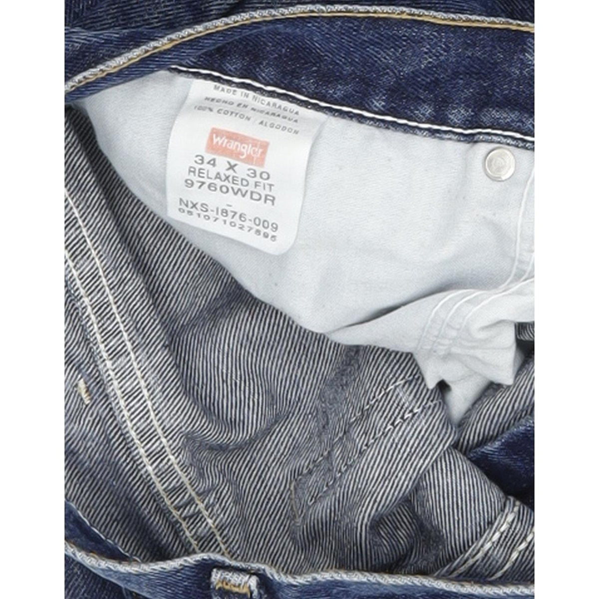 Wrangler Men Blue Straight Regular Jeans W34 L30