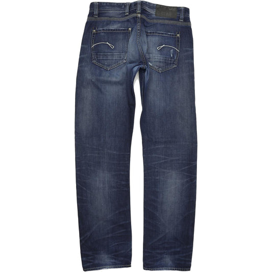 G-Star Porter Men Blue Straight Regular Jeans W32 L34