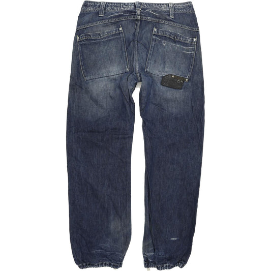 G-Star Berner Men Blue Straight Regular Jeans W33 L32