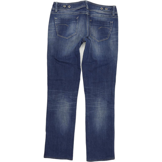 G-Star New Ford Women Blue Straight Regular Stretch Jeans W31 L32